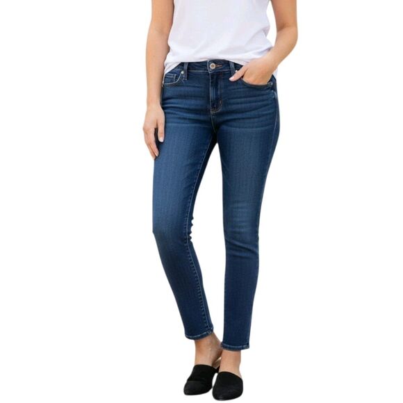 PAIGE Denim - Paige Skyline Skinny Jeans Women's Size 31 Medium Wash Mid Rise Stretch Denim
